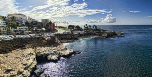 la jolla arial view of beach and ocean