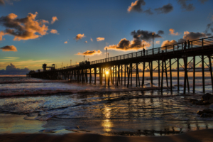 Ocean Side San Diego Sunset Pier